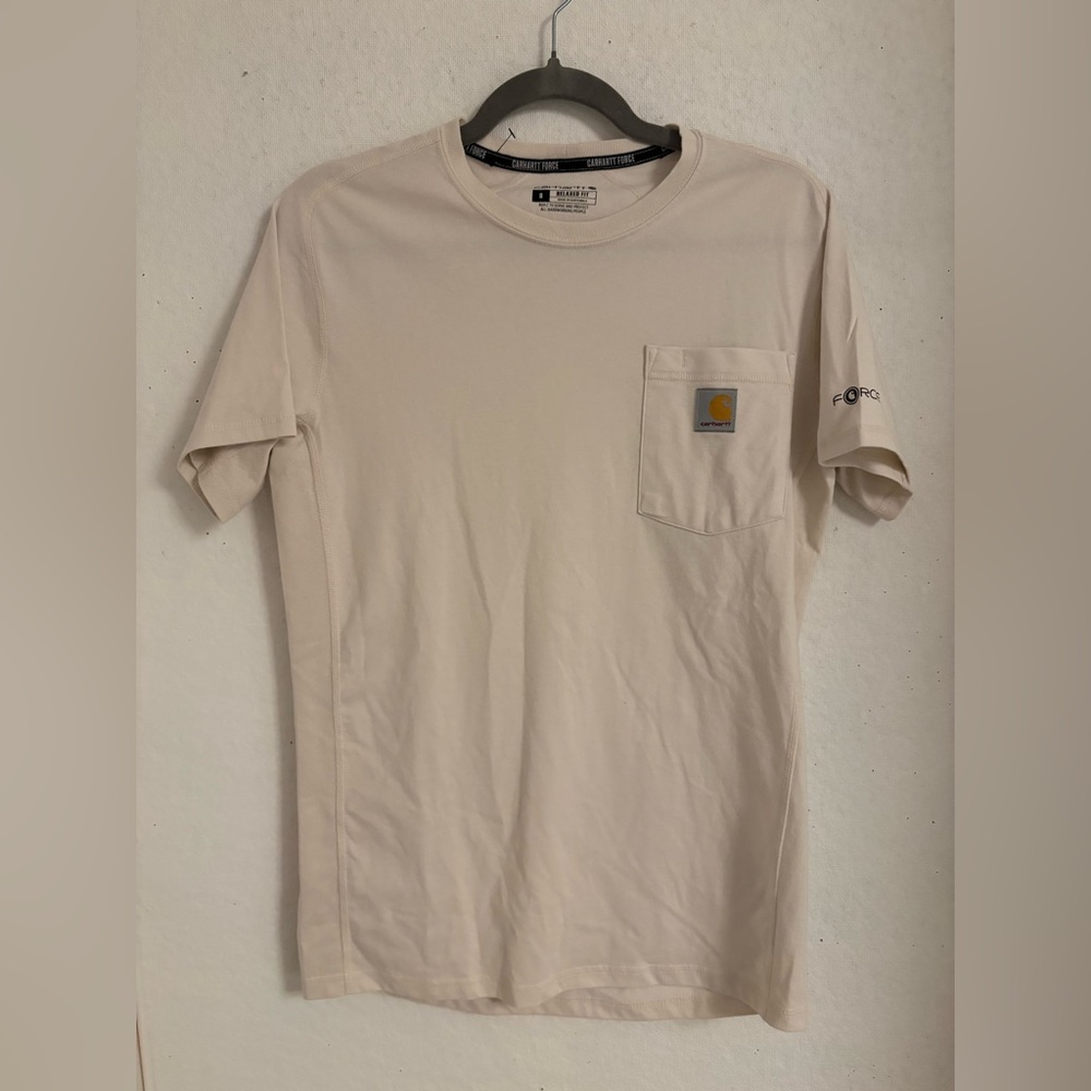 Carhartt Men's Beige Short Sleeve Tee